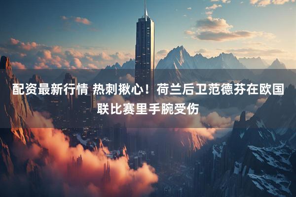 配资最新行情 热刺揪心！荷兰后卫范德芬在欧国联比赛里手腕受伤